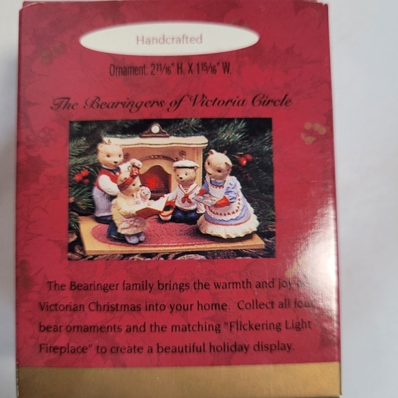 Hallmark Keepsake Xmas Ornament Lot of 3 1990's Bearinger Bears - Picture 7 of 13